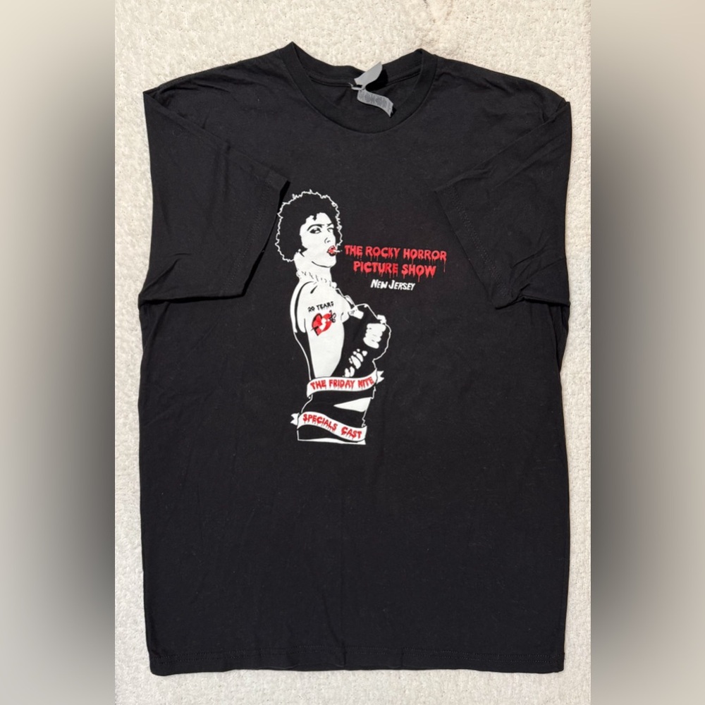 Rocky Horror Picture Show New Jersey Tee 20 Years Friday Nite Cast Size L